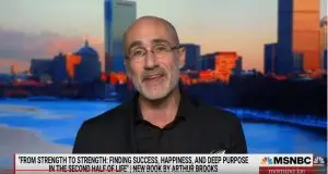 Photo of Arthur Brooks -- an MSNBC screenshot