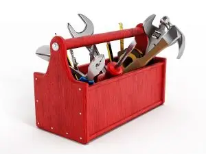 Photo of a toolbox.