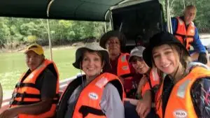 Photo of Sue Foster on a missions trip. Photo first appeared in Kentucky Today.