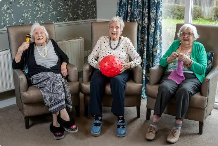101-year-old Irene Rankin, left above, Daisy Taylor, 103, and Phyllis Cottrell, 103, have all experienced triumphs and tragedies, but still enjoy life to the fullest. - Photo by SWNS