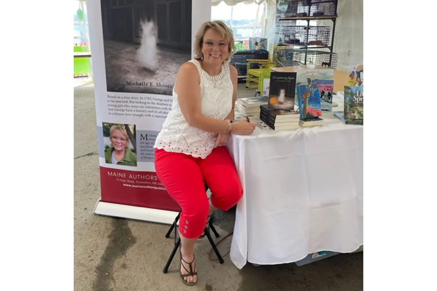 Michelle Shores, author of "The Gathering Room" and owner of Pleasant Hill Campground in Hermon, Maine.