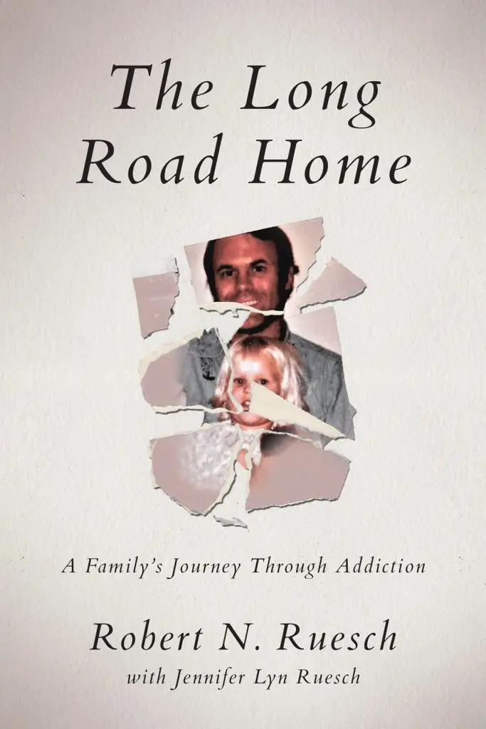 Book cover for "The Long Road Home: A Family's Journey Through Addiction."