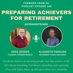 Elizabeth Parkins Elizabeth helps individuals and couples to get ready to leave the workplace by building bridges between their professional identities and their next adventures.