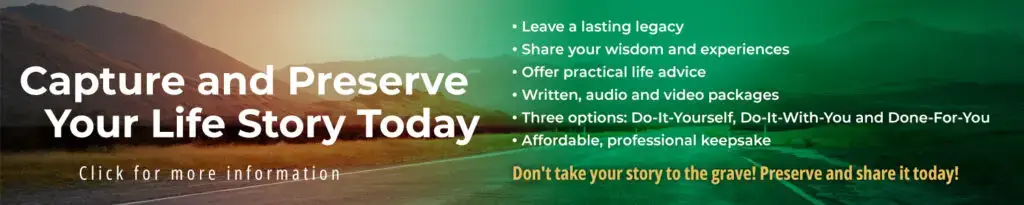 Let Forward From 50 preserve your story for future generations to enjoy.