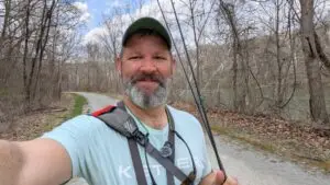 Aaron Hunt "retired" from his job to pursue his passion for fishing and developed his own brand of fishing rods.